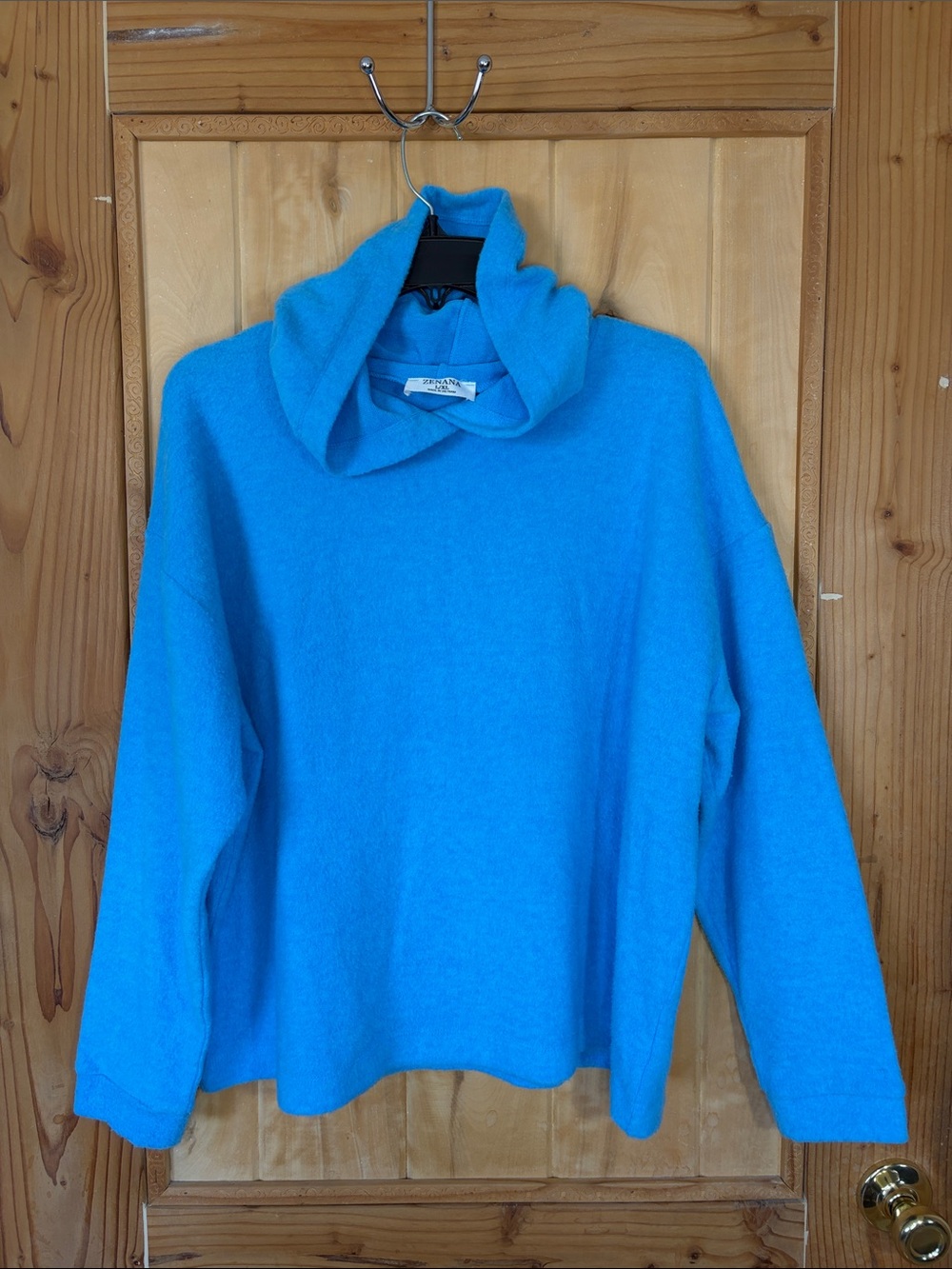 Zenana Bright Blue Pull Over Hoodie